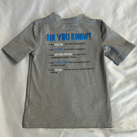 Cat & Jack - LIKE NEW - Charcoal Rashguard Tee - Picture 3 of 3
